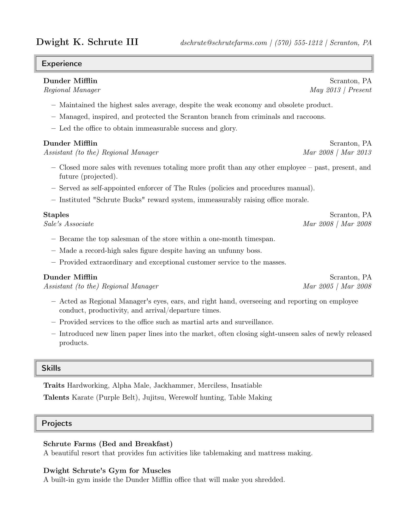 Vista previa Clásica Ejecutiva